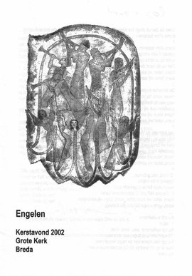 Voorzijde van het programmaboekje 'Engelen', Grote Kerk, Breda, 24 december 2002.