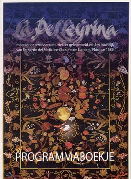 Voorpagina van het programmaboekje La Pellegrina.